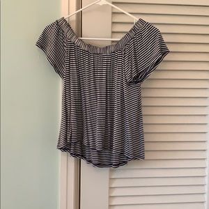 Striped Off the Shoulder Top